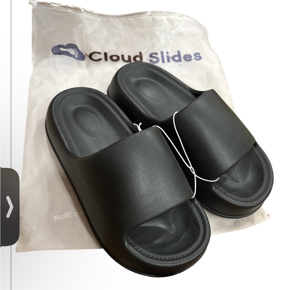 Shoes - Black Cloud Slides 39-40